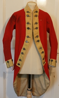 Army Coat worn during American War of Independance