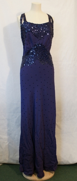 Purple Sequin Evening Dress 1938