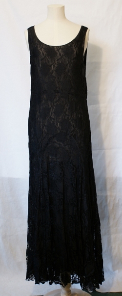 Black Lace Dress 1930s