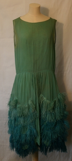 Chiffon and Feather Dress 1920s