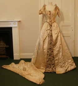 Silk Court Dress with Train